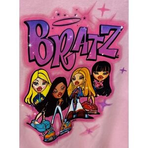 Brats Pink Crew Neck Pullover Sweatshirt Top‎ M